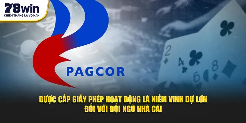 Được cấp giấy phép hoạt động 78WIN là vinh dự lớn đối với đội ngũ nhà cái